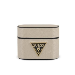 Guess GUACAPVSATMLLG AirPods Pro cover beżowy/beige Saffiano