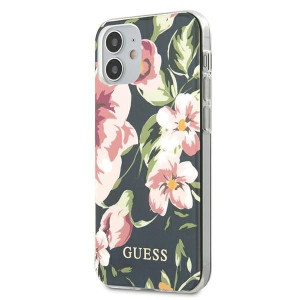 Guess GUHCP12SIMLFL03 iPhone 12 mini 5,4" granatowy/navy N°3 Flower Collect