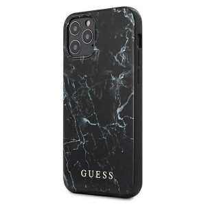 Guess GUHCP12LPCUMABK iPhone 12 Pro Max 6,7"  czarny/black hardcase Marble