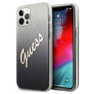 Guess GUHCP12LPCUGLSBK iPhone 12 Pro Max 6,7" czarny/black hardcase Glitter