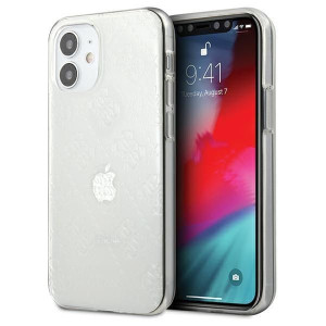 Guess GUHCP12S3D4GTR iPhone 12 mini 5,4" transparent hardcase 4G 3D Pattern