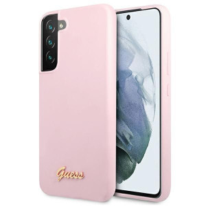 Guess GUHCS22SLSLMGLA S22 S901 lawenda/lavender hardcase Silicone Script Me