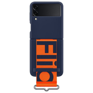 Samsung Strap Silicone Cover etui pokrowiec do Samsung Galaxy Z Flip 3 gran