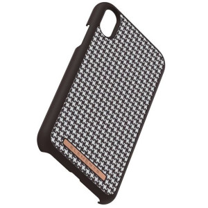 Nordic Elements Saeson Idun - Materiałowe etui iPhone XR (Dark Brown Patter