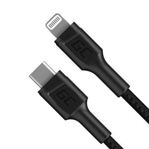 Green Cell Power Stream - Kabel Przewód USB-C - Lightning 100 cm ze wsparci