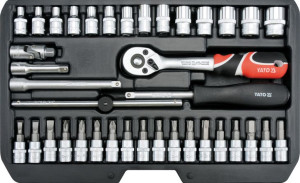 Zestaw narzędzi 1/4" 38 części YT-14471 YATO