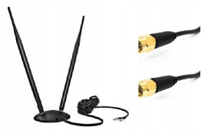 Antena Dual Lte 10Db Huawei B593 B315 E5186 2X Sma