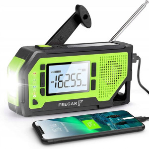 Feegar Radio Budowlane Fm Latarka Solar Powerbank