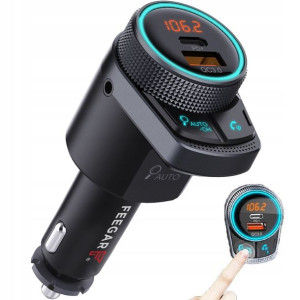 Feegar Transmiter Fm Bluetooth Qc30 Aux Autosearch