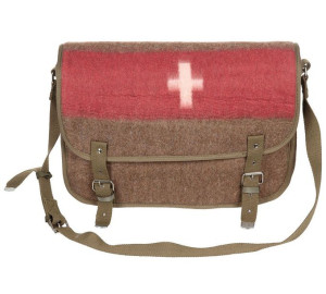 Torba na ramię w stylu vintage flaga szwajcarii