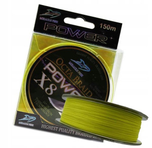 Plecionka OCTA BRAID POWER X8 150 ŻÓŁTA 0,25mm 42,4kg