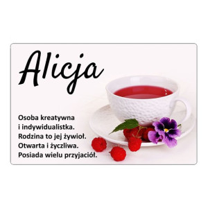 Magnes na lodówkę z imieniem Alicja