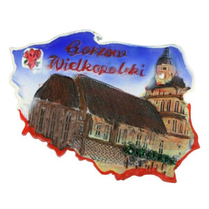 Magnes na lodówkę kontur Gorzów Wielkopolski
