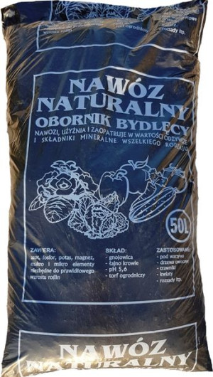 Obornik Bydlęcy Nawóz Naturalny 50L