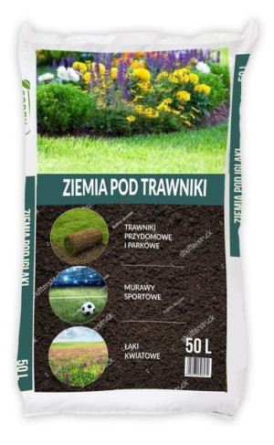 Ziemia pod Trawnik 50l z nawozami