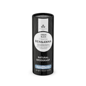 Ben&Anna, naturalny dezodorant na bazie sody URBAN BLACK (sztyft kartonowy)