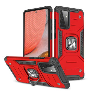 Pancerne hybrydowe etui pokrowiec + uchwyt Samsung Galaxy A72 4G czerwony