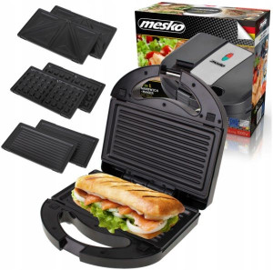 Mesko Opiekacz Do Kanapek Grill Toster Gofrownica