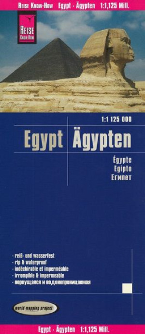 EGIPT EGYPT mapa drogowa WODOODPORNA