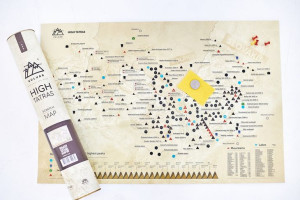 TATRY mapa zdrapka KULUAR