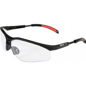 Okulary ochronne bezbarwne oprawki czarne YT-7363 YATO