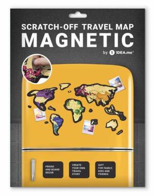 ŚWIAT WORLD mapa zdrapka magnetyczna