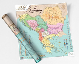 BAŁKANY mapa zdrapka TRAVEL MAP