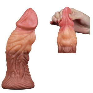 Grube Nienaturalne Dilod Penis 17,5cm z przyssawką