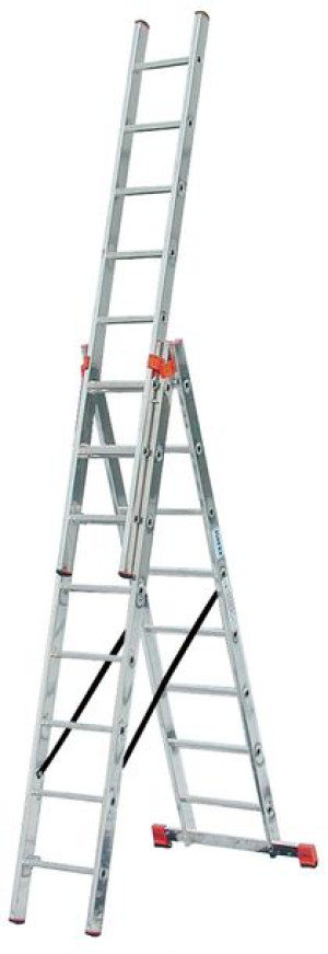 Drabina aluminiowa rozkładana 3x8 Krause Tribilo