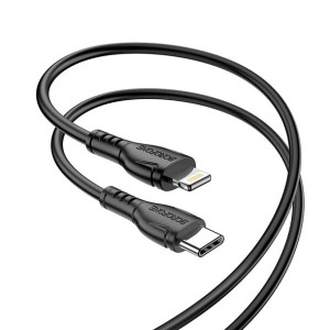 Borofone Kabel BX51 Triumph Typ C na Lightning 2,4A 1 metr czarny