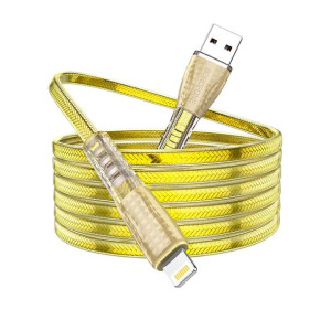 Borofone Kabel BU31 bezbarwny Shadow Jelly USB na Lightning 2,4A 1 metr zło