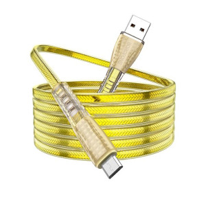 Borofone Kabel BU31 bezbarwny Shadow Jelly USB na micro USB 2,4A 1 metr zło