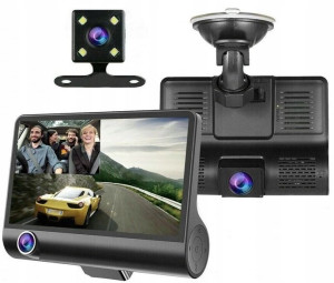 3w1 Wideorejestrator Hd Z Kamerą Cofania Nowoczes