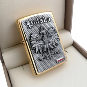 Unikatowa Zapalniczka Zippo 24 Karaty Złocenia