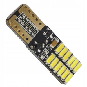 Żarówka Led W3w W5w Canbus 24led Smd 4014 Płaska