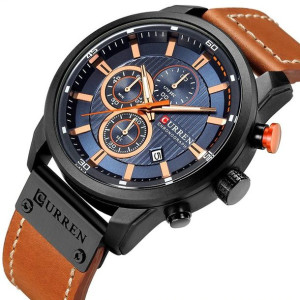 Zegarek Męski Curren Elegancki Chronograf Prezent