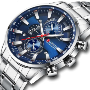 Zegarek Męski Curren Elegancki Chronograf Prezent