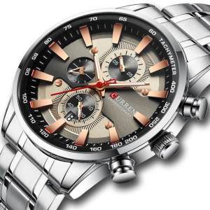 Zegarek Męski Curren Elegancki Chronograf Prezent