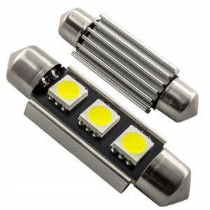 Żarówka Rurka C5w C10w 41mm 3 Led Smd 5050 Canbus