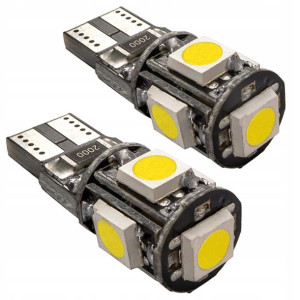 Żarówka W5w W3w T10 Led 5xsmd 5050 Canbus Can Bus