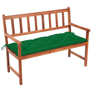 Ławka ogrodowa z poduszką, 120 cm, lite drewno akacjowe