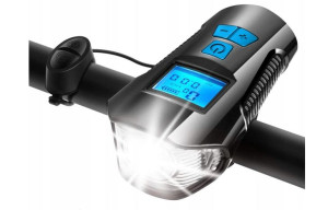 Lampka Rowerowa Oświetlenie Led Licznik Km +gratis