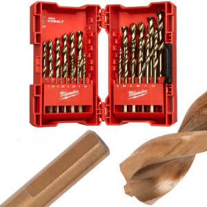 Zestaw 25 wierteł do metalu HSS-G Cobalt Milwaukee