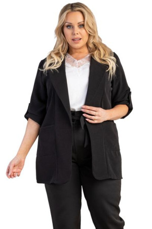 Żakiet KOSTA elegancki czarny  56 PLUS SIZE