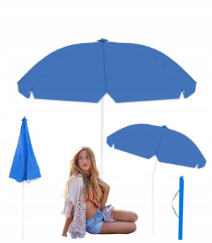 Parasol Plażowy Ogrodowy Składany Łamany 2,4m Uv