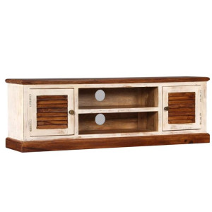 Szafka pod TV, lite drewno Sheesham i mango, 120x30x40 cm