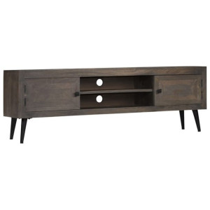 Szafka pod telewizor, lite drewno mango, 140 x 30 x 45 cm