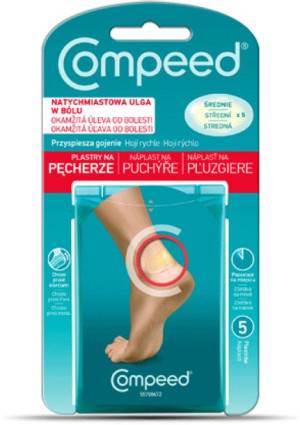 COMPEED Plastry na pęcherze, średnie 5 szt.