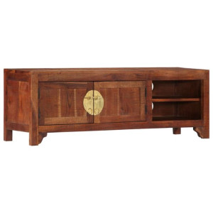 Szafka pod TV, 120x30x40 cm, lite drewno akacjowe