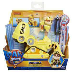 Zestaw Z Figurką Psi Patrol Film Pojazdy Bohaterów Deluxe Rubble